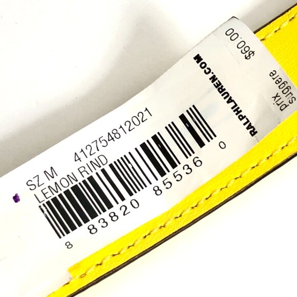 Ralph Lauren Women's belt Lemon Rind - Picture 5 of 5